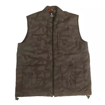 Chaps Camouflage Insulated Full Zip Vest  Flap Pockets Size Large • $28.91