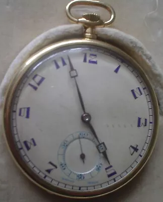 18ct Gold Vintage Pocket Watch And Case Swiss Made • £800