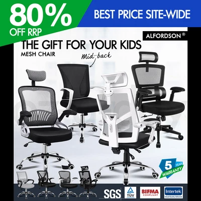 $99.95 • Buy ALFORDSON Mesh Office Chair Executive Fabric Gaming Seat Racing Tilt Computer