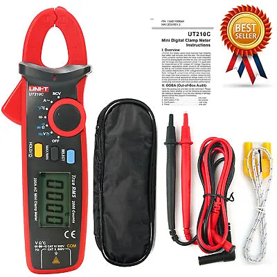 UNI-T UT210C Single AC True RMS High Precision Mini Digital Clamp Multimeter • $45.78