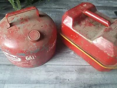 CHOOSE Vintage Eagle Metal Or Blitz USMC Fuel 2-1/2 Gallon 9.5 Liter Gas Cans ⛽️ • $39.99