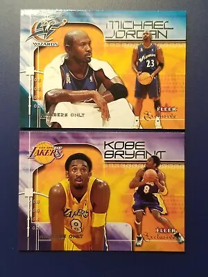 MICHAEL JORDAN & KOBE BRYANT  2001-02 Fleer Exclusive Members Only   • $17.50