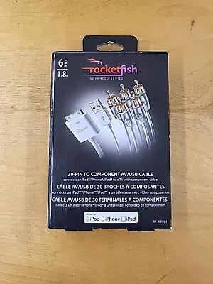 Rocketfish 30-Pin To Component AV / USB Cable RF-AP301 6ft For IPad/iPod/iPhone • $19.99