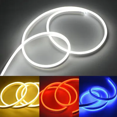 $11.99 • Buy 1-5M LED Neon Flex Lights 12V 2835 Waterproof Light Strip Flexible Bar Sign Lamp