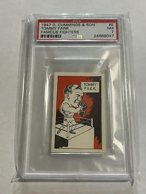 $29.99 • Buy 1947 D. Cummings & Son Famous Fighters Boxing #5 Tommy Farr Psa 7 Nm