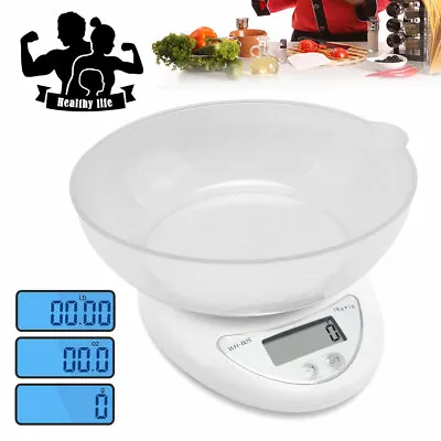 £10.89 • Buy Lcd Digital Kitchen Scales 1g-5kg Electronic Cooking Food Weigh Measuring Scale