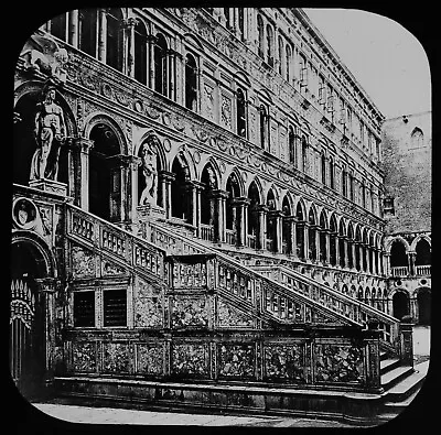 £15 • Buy ANTIQUE Magic Lantern Slide DUCAL PALACE VENICE C1890 VICTORIAN PHOTO VENEZIA