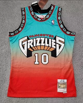 Mitchell & Ness NBA Fadeaway Swingman Grizzlies 98-99 Mike Bibby Men's Size M • $44.95