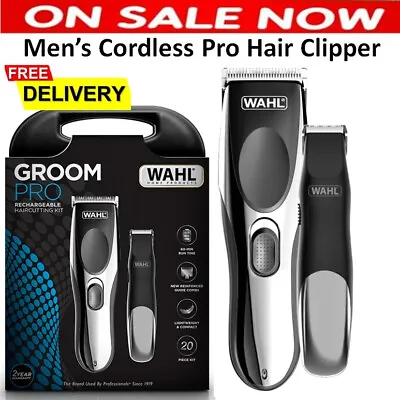 Wahl Cordless Pro Hair Clipper Trimmer Shaver Professional Grooming Combo Kit • $98
