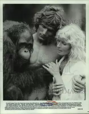 1981 Press Photo Bo Derek And Miles O'Keefe In Scene From  Tarzan The Ape Man  • $19.99