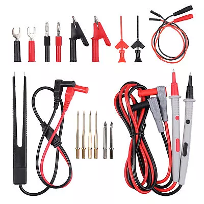 Tweezer Multimeter Test Lead Kit For Fluke Meter Electrical Alligator Clip Probe • $20.89