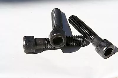 10 Pieces  1/4-28 X 1/2  Thru 3    Socket Head Cap Screw  Bolt Alloy Black • $1.11