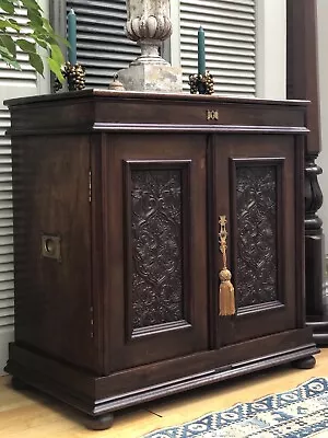 19th Century Mahogany Specimen Collector's Cabinet With Lidded Top • £300