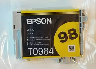 Epson 98 Yellow Ink Cartridge T0984 NEW Genuine - Missing Box High Capacity • $9.99