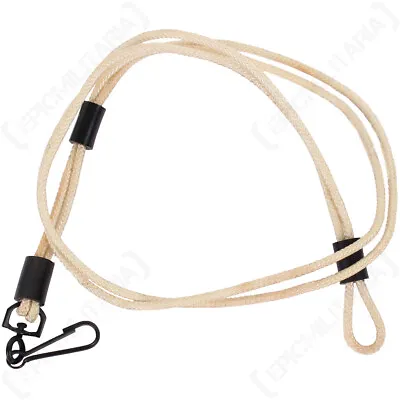 Lanyard Original US Army White Webbing Sling Military Cord Canvas Keyring • £6.95