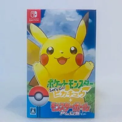 New Pokemon Let's Go Pikachu Poke Ball Plus Pack Nintendo Switch JAPAN • $251.30