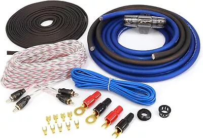 KCA Complete Oversized 4 Gauge 2 Channel Subwoofer Amp Installation Wiring Kit • $52.97