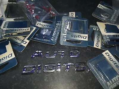 3D A-Z Letters Numbers Chrome Self Adhesive Auto Badge Car Sticker Decals 20 Mm • £2.35