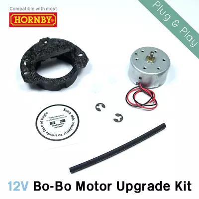 12V Hornby Replacement CD/Can Motor Upgrade Adaptor Kit (BoBo/25/HST/91/DMU) HA6 • £14.95