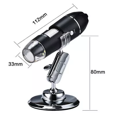 1600X 8LED USB Microscope Digital Electronic Magnifier HD Endoscope Camera Video • $17.02