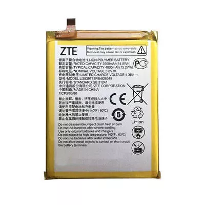 FREE EX Genuine Optus X Power /ZTE A6 Max...Li3939T44P856743 Battery Replacement • $34.93