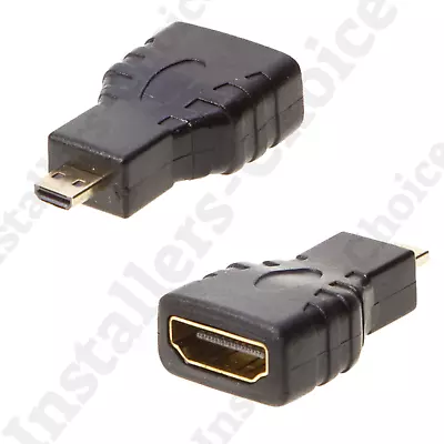 HDMI Female To Micro HDMI Male Adapter Gold Plated For PC Monitor HDTV • $4.95