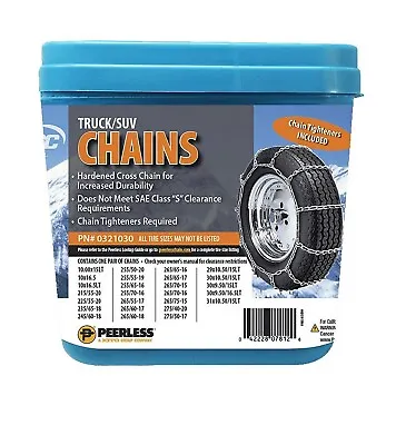 0321030 Peerless Truck/SUV Tire Traction Snow Chains W/ Chain Tighteners • $51.99