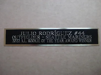 Julio Rodriguez Baseball Card Seattle Mariners Display Case Nameplate 1.5  X 6  • $6.50