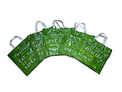 5x Waitrose Reusable Recycled Shopping Bag  Heavy Duty • £5