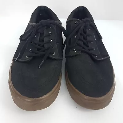 Kustom Mens Casual Shoe SZ 8 Remark 2 Black Sneaker Athletic Skater Canvas • $32.95