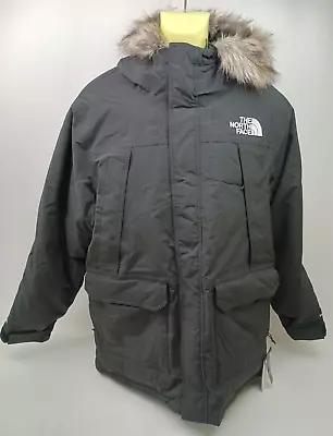 The North Face McMurdo Goose Down Parka Jacket Black W/ Faux Fur Hood Size Large • $225