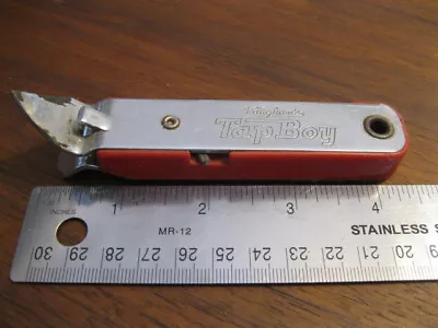 Vintage Vaughan's Tap Boy Bottle Opener W/Corkscrew RED Chicago Pat. No. 170999 • $5