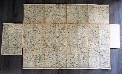 Antique Cycling Road Map Cambridge John Bartholomew & Co Ltd Circa 1901 • £20