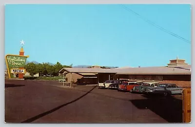 Postcard Las Cruces New Mexico Holiday Inn With Autos Parked In Lot • $5.75