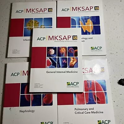 MKSAP® 18 Print Part B Books Lot Of 5 Books • $34.99