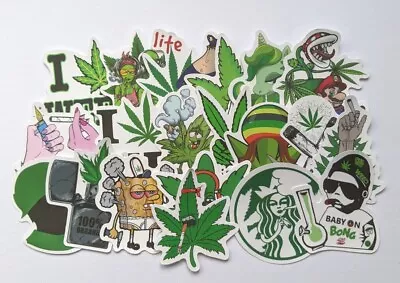 £3.29 • Buy Stoner Sticker Bomb 20x Waterproof Vinyl Stickers For Laptop Guitar Bottle Weed