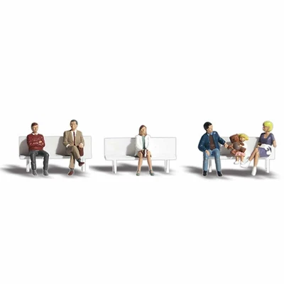£20.29 • Buy Woodland Scenics A1861 Bus Stop People HO OO Gauge Figures Landscaping