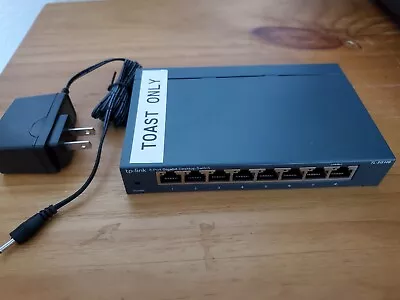 Toast POS TP-LINK TL-SG108 8-Port 10/100/1000Mbps Gigabit Switch W/AC Adapter • $12.99