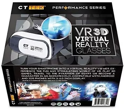 CT TEK Performance Series VR 3D Virtual Reality Glasses • $20.05