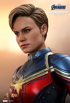 Hot Toys MMS575 Captain Marvel Avengers Endgame 1/6 Action Figure UK Seller  • £175