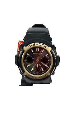 Casio G-Shock Solar-Powered Atomic Ani-Digi Watch Black Stra • $82.99