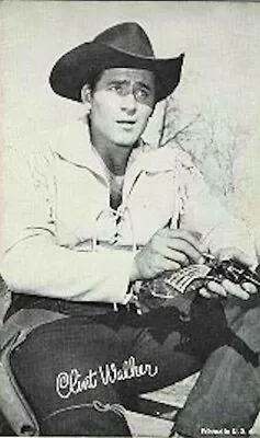 $12.50 • Buy 1955-1962 Clint Walker Cheyenne TV Show Star Cowboy Promo Photo Card