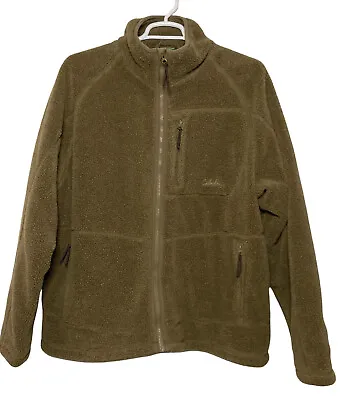 Cabela’s Men’s Fleece Jacket. XL-Tall Brown Heavy Fleece Full Zip Up Coat • $59.99