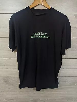 The Matrix Reloaded Movie Graphic Mens Shirt Vintage Film T-Shirt M Warner Bros • £39.99