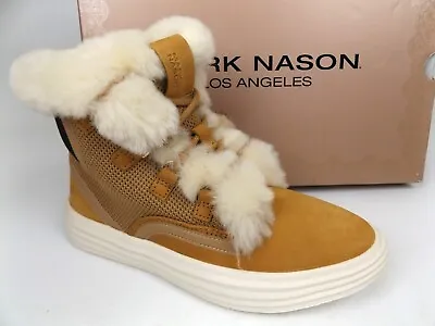 Mark Nason Shogun Nellie Leather Comfort Winte Boots Womens 5.5 Wheat NEW 21502 • $27.50
