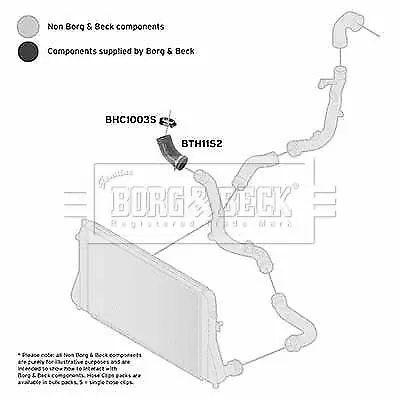 Genuine Borg & Beck Turbo Hose Fits Mazda 323 1.6 BF 8589 BTH1152 • $57.95