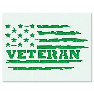 Army Veteran Stencil - Reusable & Durable - Vietnam Korea Air Force Navy US War • $7.99