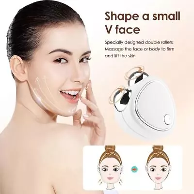 Skindion Levantamiento Microcurrent Face Lifting Massager Face Device Roller • $13.49