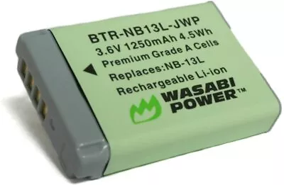 Wasabi Power Battery For Canon NB-13LCanon PowerShot G7 X Mark II. G9 X Mark II • $43.90