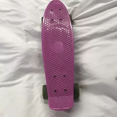 FISH Skateboard Mini Cruiser Pink Purple Wheels *Penny Style* • $9.99